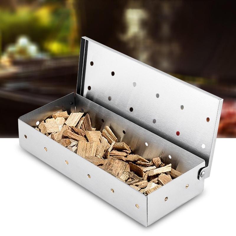 BBQ Zubehör Outdoor Edelstahl Räucherofen Kaltrauchbox Grill Räucherkammer Grill Räuchern BBQ für Küche