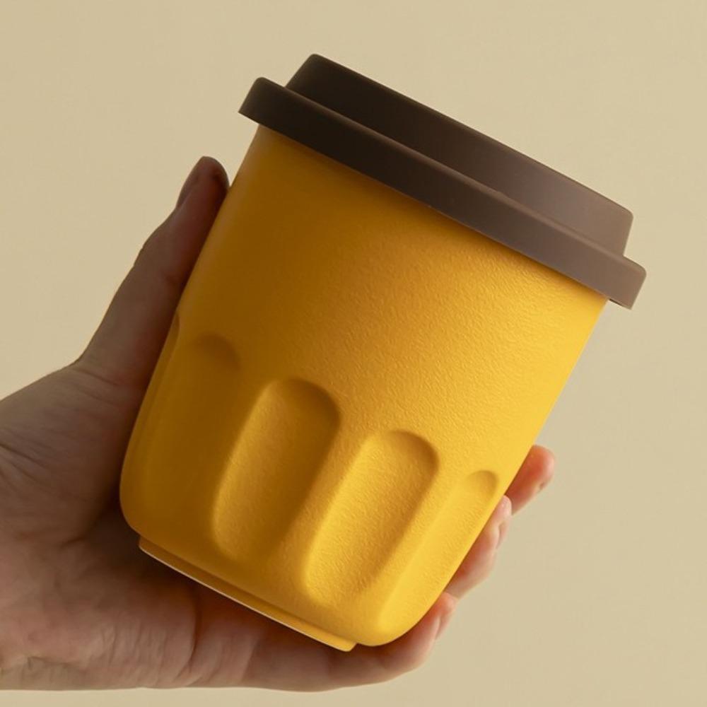 with Lid Pocket Coffee Cup Leak Proof Portable Insulated Mug Beverages Cup Travel Mug  Travel жёлтый