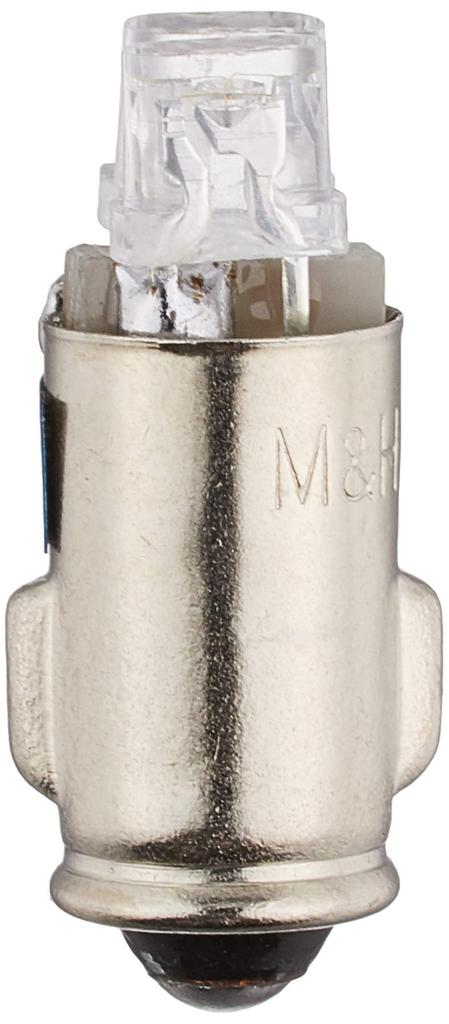 M&H Matsushima LED L Beam Blue 2 LEDs 12V BA7S