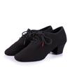 Latin Dance Shoes Women Genuine BD T1-b Import Oxford Lace Wholesale Sports Teacher Black Heel 5cm Male Female Generic Canvas