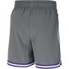 New Nike DRI FIT NBA Basketball Shorts Men's Smoke Gray/Full Coverage Purple/White FQ3533-084