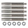 5PCS 4/5/6mm Grinding Head Cylindrical Burr Chainsaw Sharpening Kit Sharpener Grinding Head For Metal Processing CNC Machining