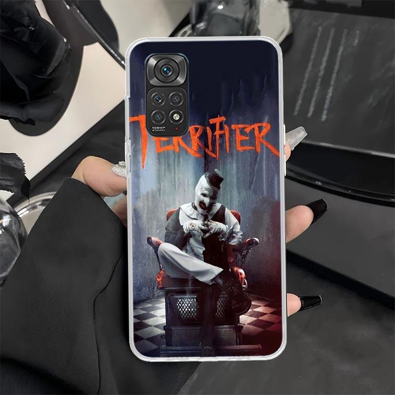 Horror Movie Terrifier Phone Case for Xiaomi Redmi Note 14 13 12S 12 11S 11T 11E Pro Plus 11 10 10S 9S 5G Soft Silicone Cover Re