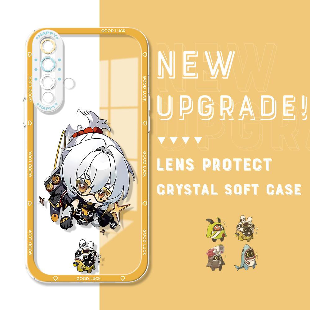 Funda de cristal de astronauta de dibujos animados a prueba de golpes, cubierta completa, protección de cámara, carcasa de teléfono suave transparente para Huawei Honor iPhone Infinix Tecno