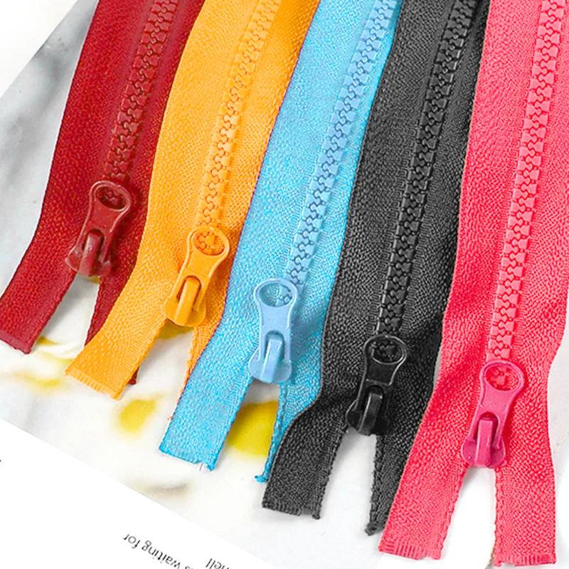 1Pc 5# Clothing Accessories Double Head Replacement Open-end Coat Resin Garment Zippers