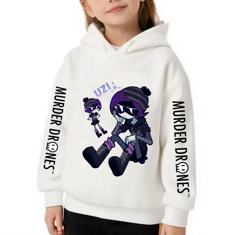 Murder Drones Uzi Bluza Dzieci Ubrania z Kreskówki Dziewczęcy Pulower Bluzy z Długim Rękawem Chłopcy Odzież Wierzchnia Anime Jesień Ubrania Dziecięce
