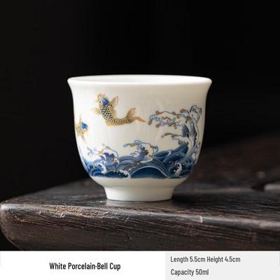 Hornveilchen Weiße Porzellan-Teetasse