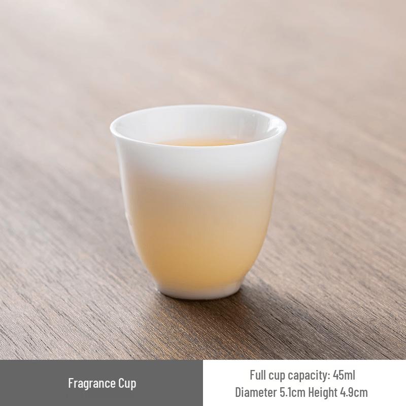 Ice Jade Porcelain Aroma Teacups (Set of 2)