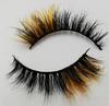 1 Pair Fluffy 25MM Mink Eyelashes Colored Lashes  Bulk Wholesale Pink White Red Blue 5D Mink Lashes Supplies Makeup Tools