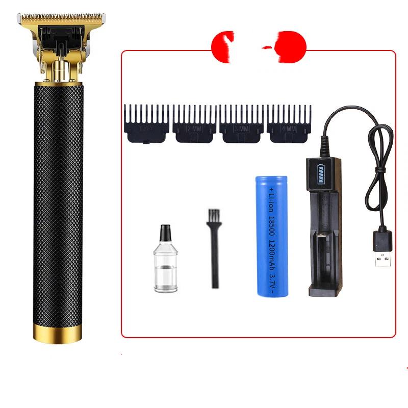 

New Style Hair Clipper Razor Hair Carving Push White Electric Clipper Rechargeable Retro Oil Hair Clipper Electric Clipper