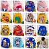 Cute Cartoon Print Nylon Children's Backpack For Boys And Girls Lightweight And Theft-proof