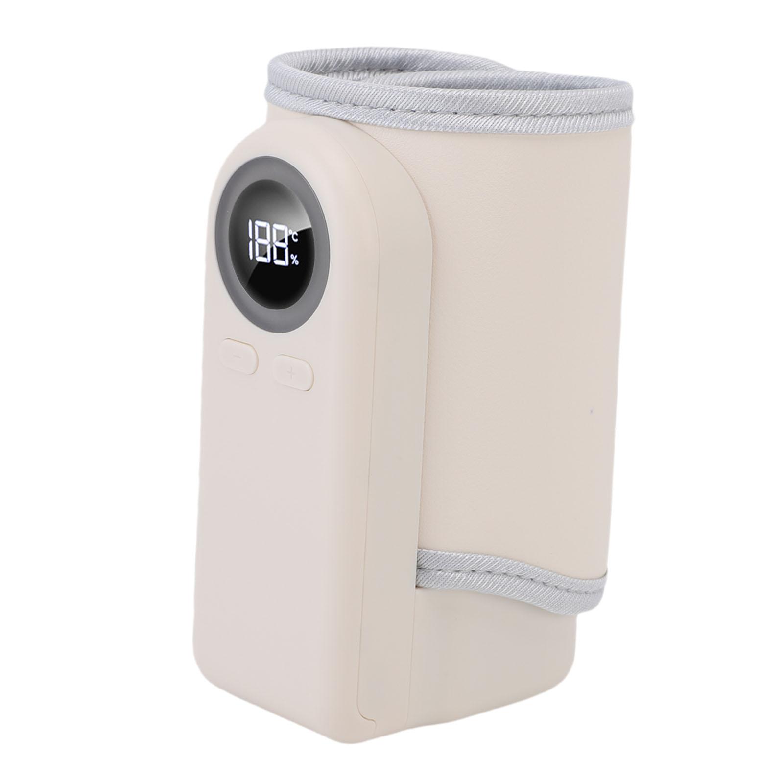 

Portable Bottle Warmer Fast Heating 37 degrees C 55 degrees C Adjustable Teperature Rechargeable Travel Baby Milk Water