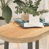 VidaXL Table Top 80x40x4 Cm Solid Oak Wood Oval, Coffee Table Top, Replacement Table Top, 4009065