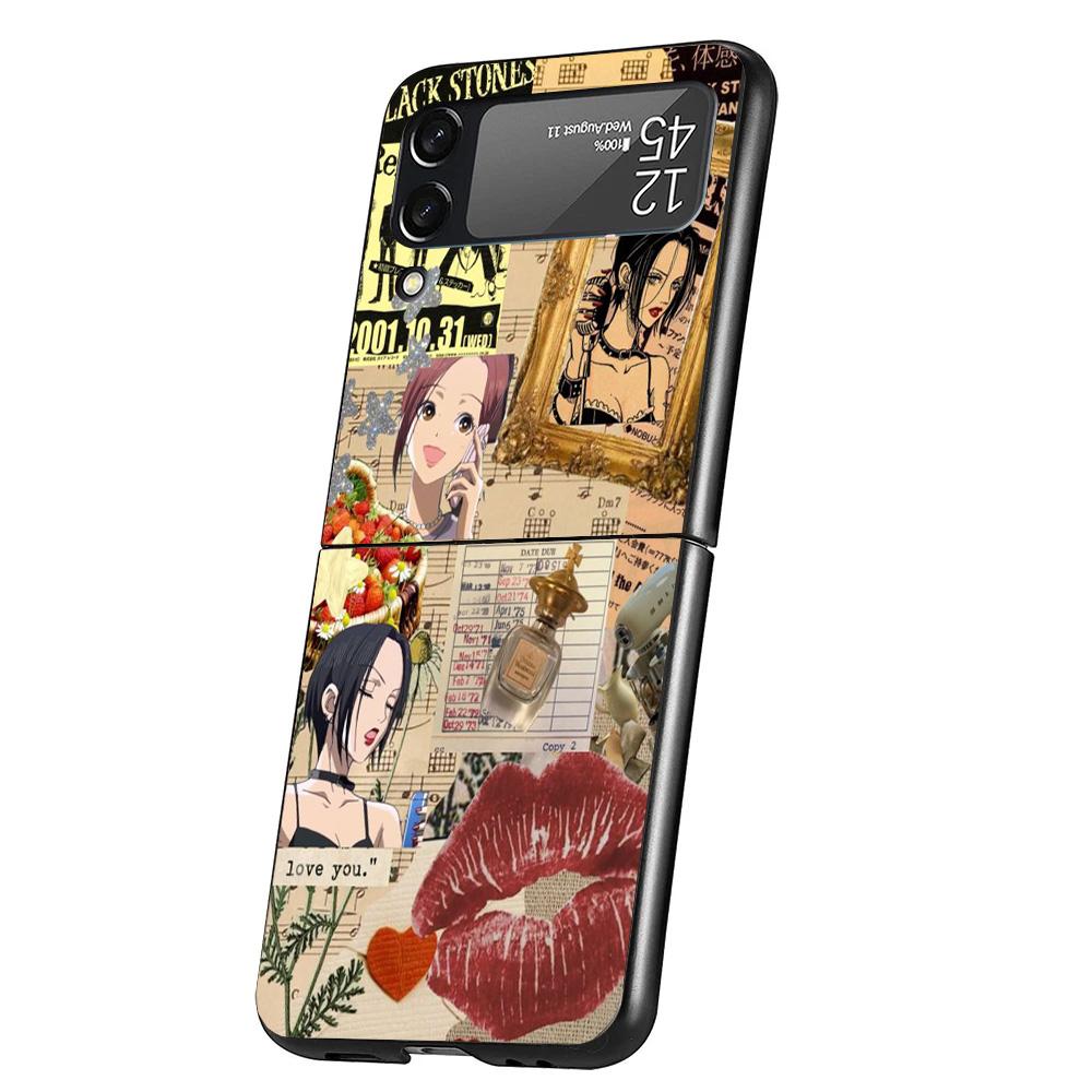 Anime Oosaki Nana Phone Case For Samsung Galaxy Z Flip 7 6 5 4 3 5G Cover ZFlip7 ZFlip6 ZFlip4 ZFlip5 ZFlip3 Coque Fundas Galaxy