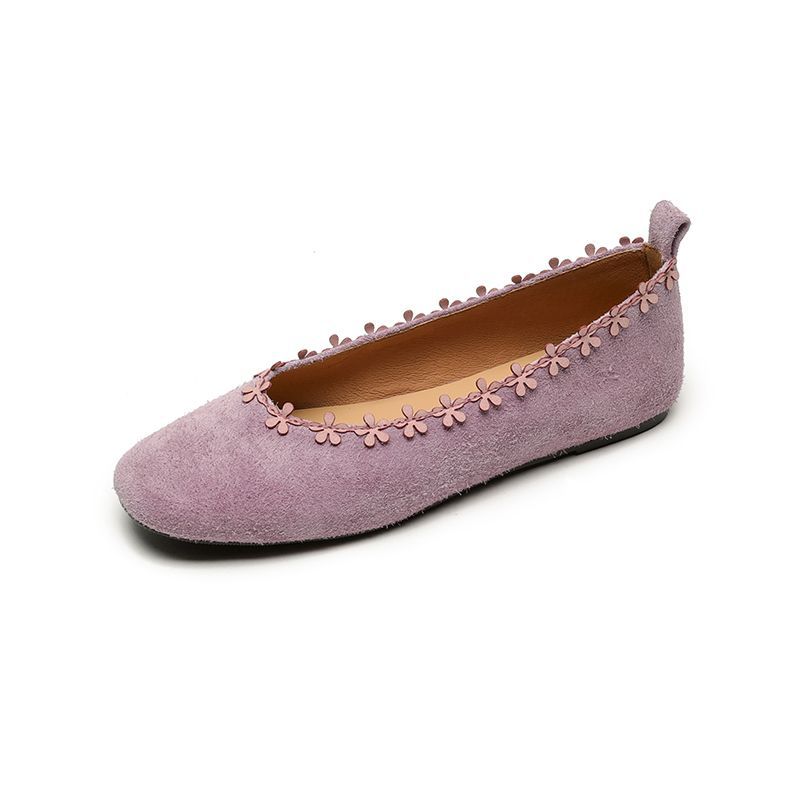 Sweetheart girl~! Retro silver flat-bottomed flower transcendent foreign style comfortable Mary Jane single shoes women's soft-soled grandma shoes