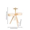 Wooden Drum Toy Wood Finish Young Child Kit Tripod Stand Infant Musical Instrument Set for