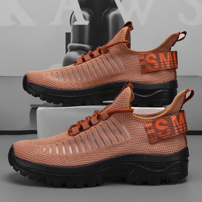 

Мужские кроссовки для бега Легкие дышащие сетчатые кроссовки для пробежек, тренировок в зале, мужская повседневная обувь слипоны, обувь для ходьбы для мужчин 46 хаки