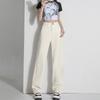 Versatile Personality Straight Jeans Women's Spring and Autumn New Korean Version Ins Showing Thin Temperament Wide-leg Mopping Denim
