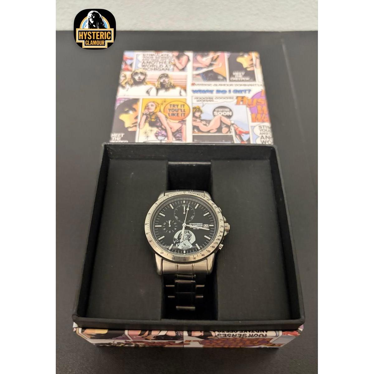 RareHYSTERIC GLAMOR CITIZEN Guitar Girl Chronograph Watch