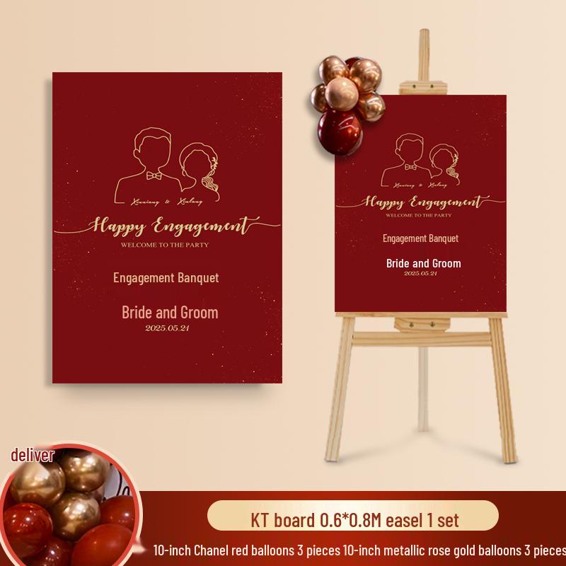 Wedding Ceremony Welcome Sign - Directional KT Board Decor