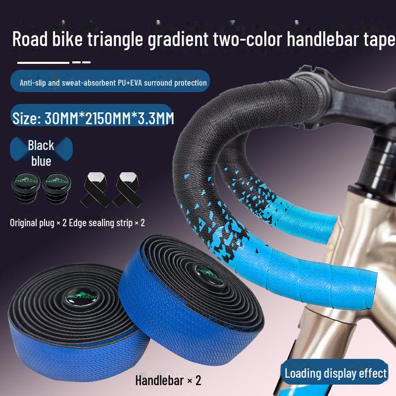 MOTSUV Road Handlebar with Non-Slip Gradient Silicone Strap for Bicycles
