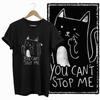 Summer Retro, Simple And Cool Cat Pattern Printed Short-Sleeved Cotton Loose And Breathable Casual Fashion Men's T-Shirt