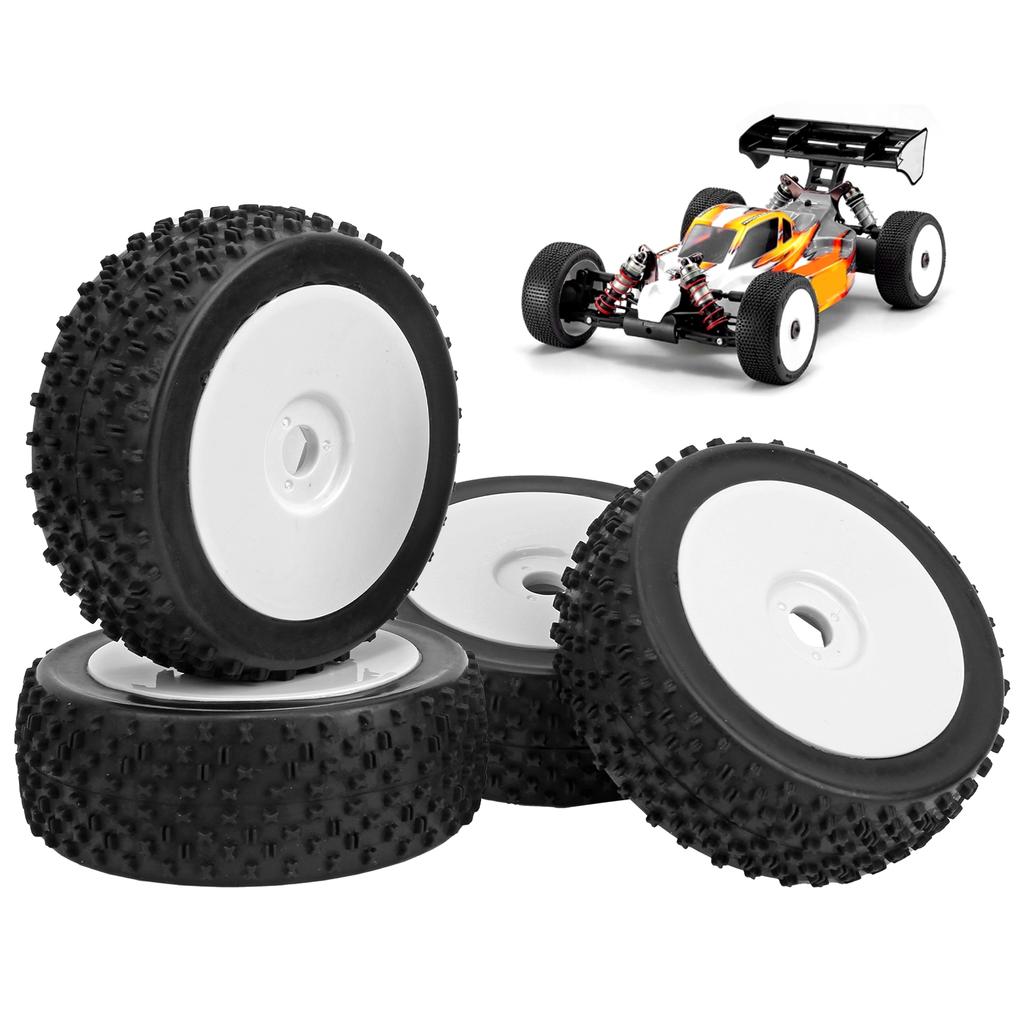 4pcs RC Car Tire Tyre Wheel RC Accessory Parts Fit for 1/8 Traxxas HSP Tamiya (A8012)