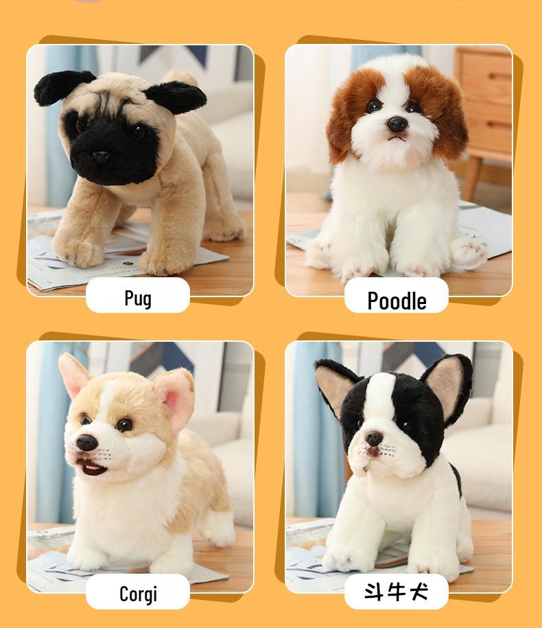 Realistic Plush Toy Dogs: Maltese, Bichon Frise, Labrador, Tibetan Mastiff - Perfect Birthday Gift