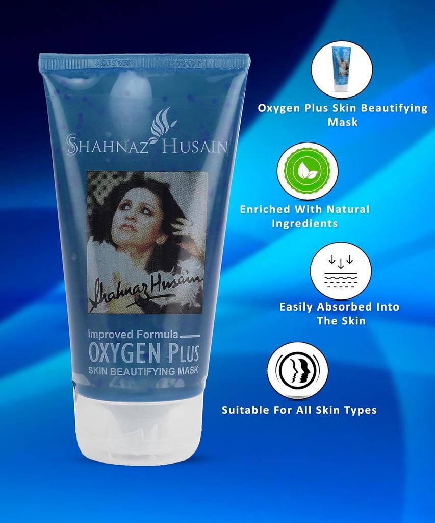 Shahnaz Husain Oxygen Plus Skin Beautifying Mask 150 G Hydrating Facial Mask For Radiant Glowing Smooth Soft Skin
