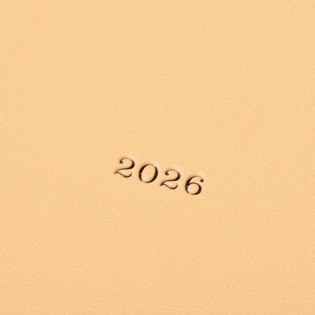 2026 Planner, January 2026, 1 Page per Day, B6 Size, Nuance Color, Champagne Gold, EDiT, 26WDR-ETA02-CG