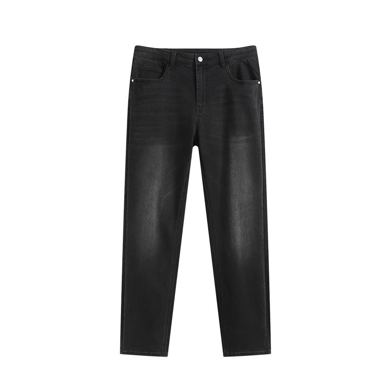Jingdong Jingzao Men's High-Elastic Straight-Leg Jeans
