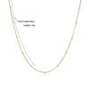 18K Gold Plated Perlen Damen Halskette K-pop Perlen Choker Halskette Goldfarbe Blume Choker Zirkon