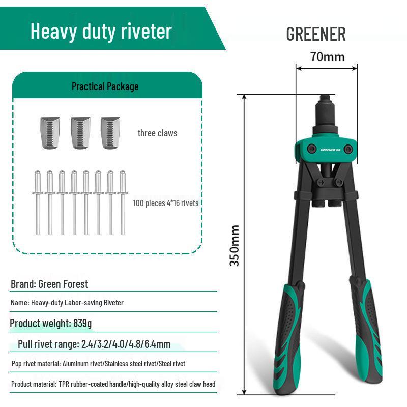 Manual Labor-Saving Rivet Gun for Core Pulling & Nut Riveting, Household Use