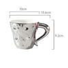 350ML European Ceramic Coffee Mug Exquisite Afternoon Tea Flower Tea Coffee Cup Home Ceramic Breakfast Milk Mug Birthday Gifts