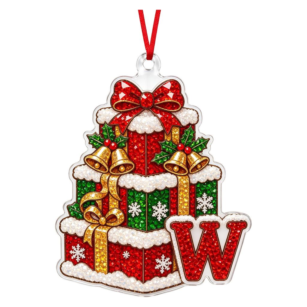 Christmas Cute Pet 2D Acrylic Hanging Ornament for Holiday Tree Decor