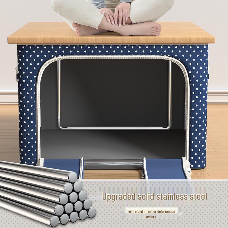 Large Capacity Fabric Wardrobe Organizer with Visual Window