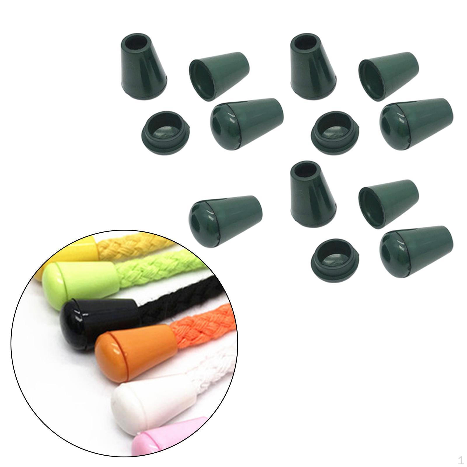 

10 шт. заглушек для концов шнуров с зажимами-переключателями для шнуров и проектов «сделай сам» Deep Green