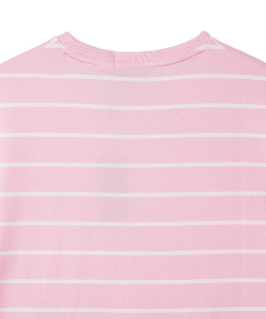 POLO RALPH LAUREN Classic Fit Striped Soft Cotton T-Shirt - Pink