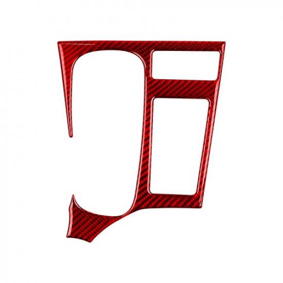 For Lexus CT200h 2011-2017 Red Carbon Fiber Interior Central Console Cover Trim