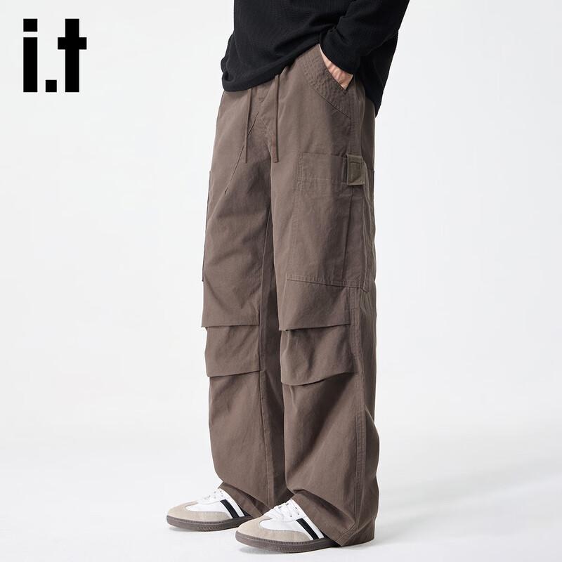 Izzue Men's Multi-Pocket Loose Fit Cargo Pants