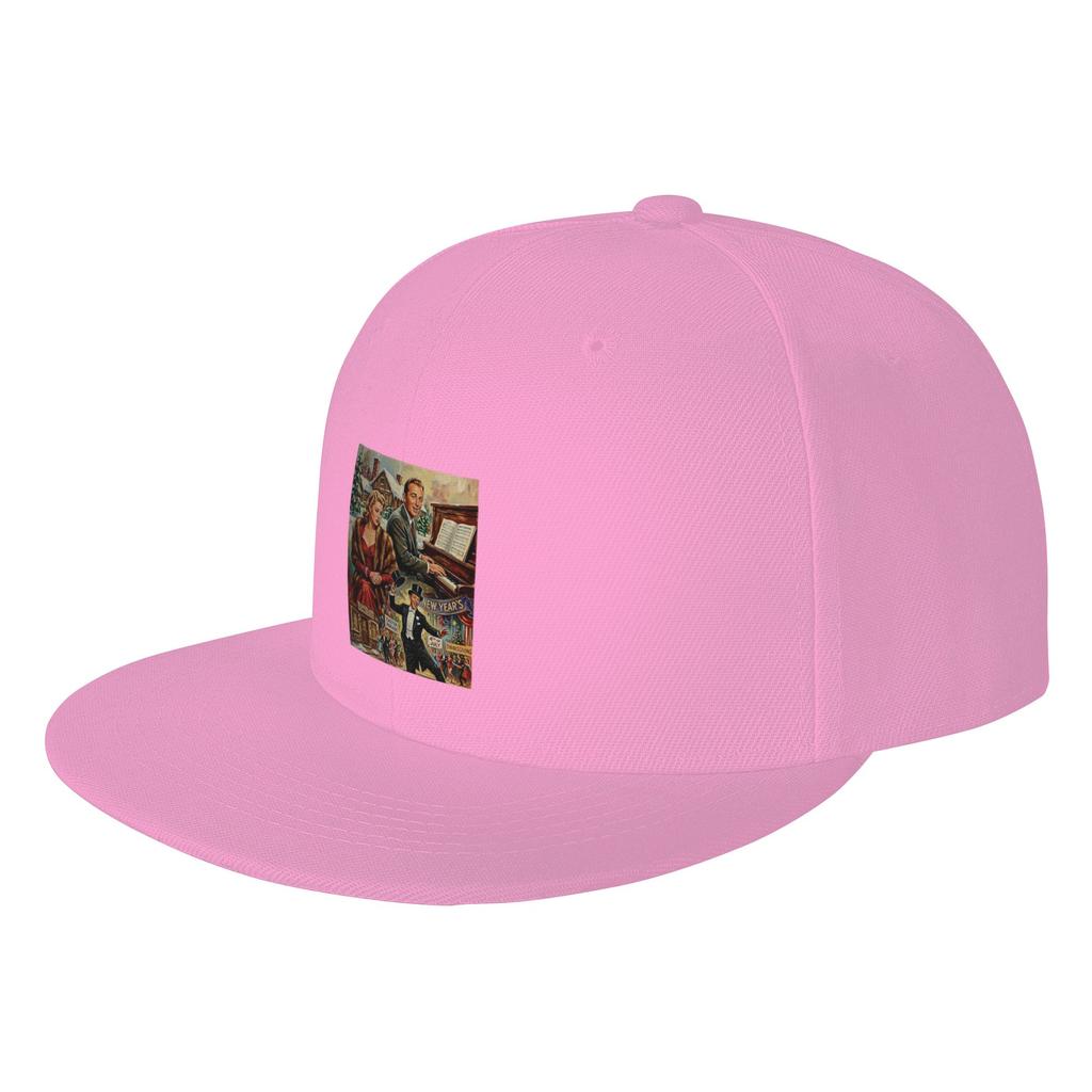 Fashion A Year of Celebration Holiday Inn Fine Art Print Flat Brim Sun Hat Sweet Cool Style Brand Unisex Caps