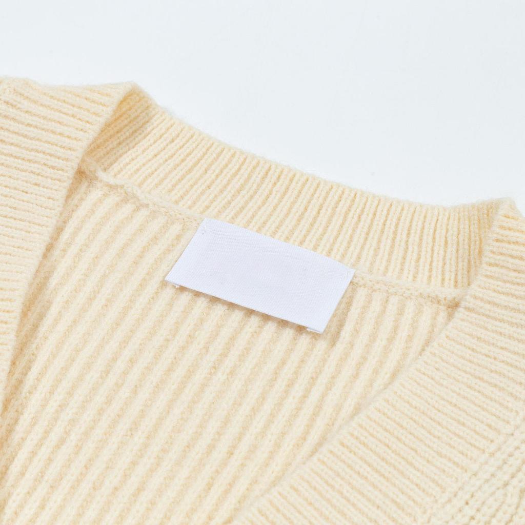 Nuovo Gilet Pullover Lavorato a Maglia a Righe con Scollo a V Autunnale e Invernale con Logo Testuale a Forma di Cuore Maglione Base Lavorato a Maglia di Pecora