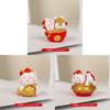 Feng Shui Fortune Cat Resin Figurine With Lucky Symbols For Office Decor And Giftgiving