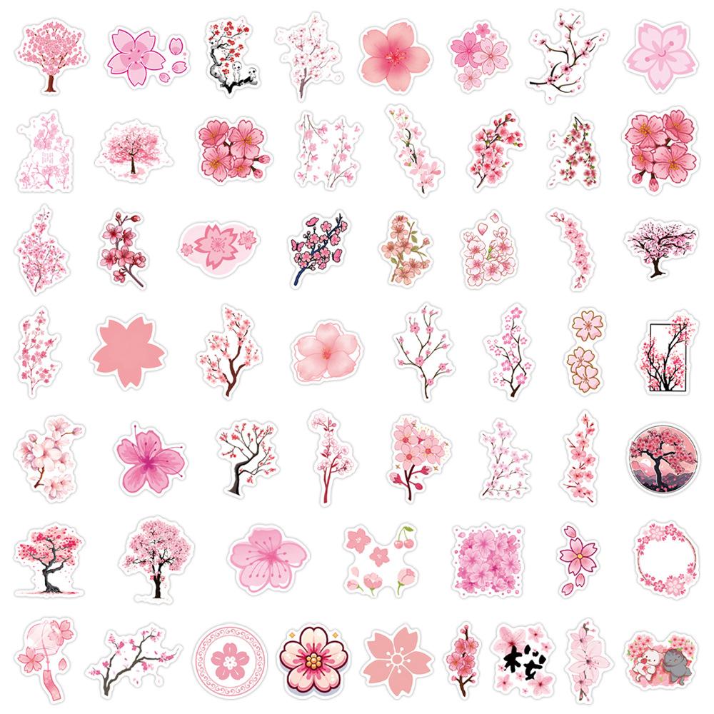 55 Sakura Sakura Graffiti Stickers Decorative Scooter Laptop DIY Stickers