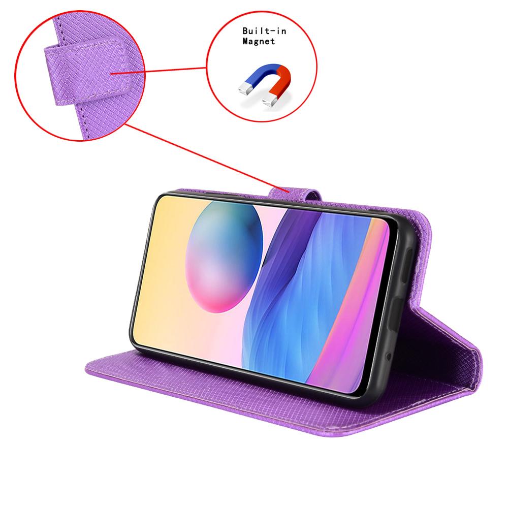 For Samsung Galaxy F06 5G/M06 5G Case PU Leather Diamond Texture Wallet Phone Cover