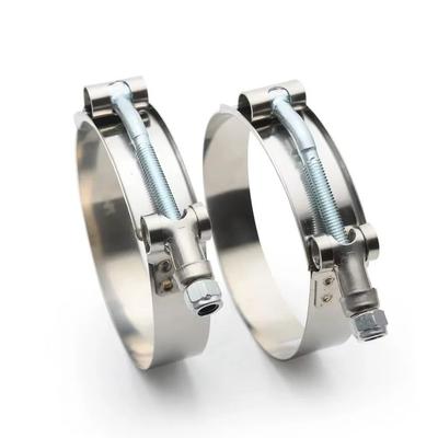 Durable Stainless Steel T-Bolt Clamp 42mm-109mm Universal Hose Clamps Intercooler Clamps