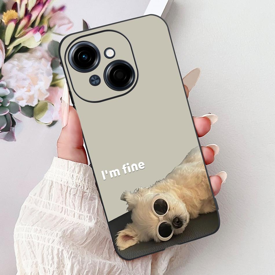 For Tecno Spark Go 1 Fashion Cool Pattern Phone Case For Tecno Spark Go 2025 Go1 Black Silicone Soft Cases