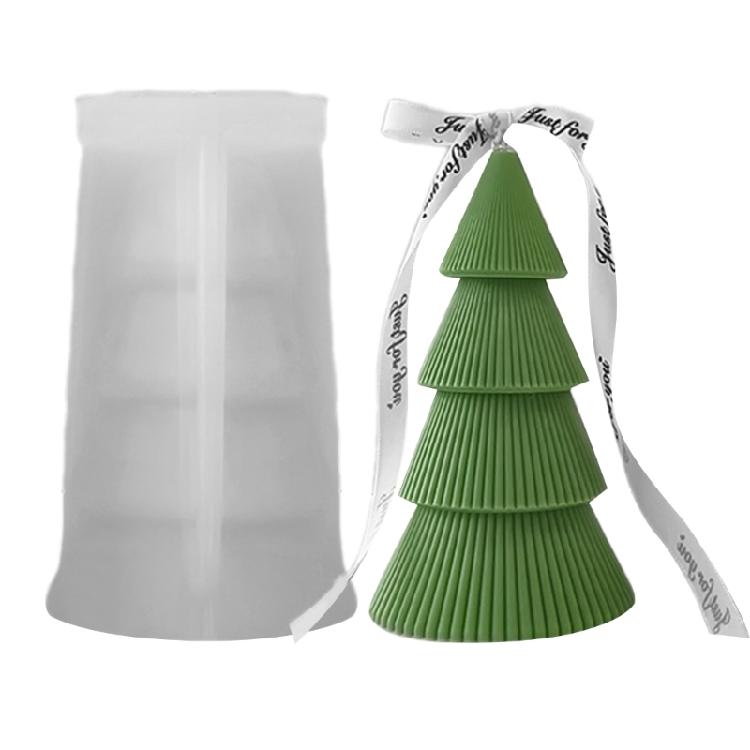 Beautiful Christmas Tree Shape Aromatherapy Candle Crafts Crafting Silicone Molds for Scented Candle Ornament S