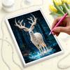 DIY Pearl Painting Set Little Deer Pattern Home Decoration Handmade Sticky Diamond Creative Canvas Pearl Art Painting Crafts Perfect Gift