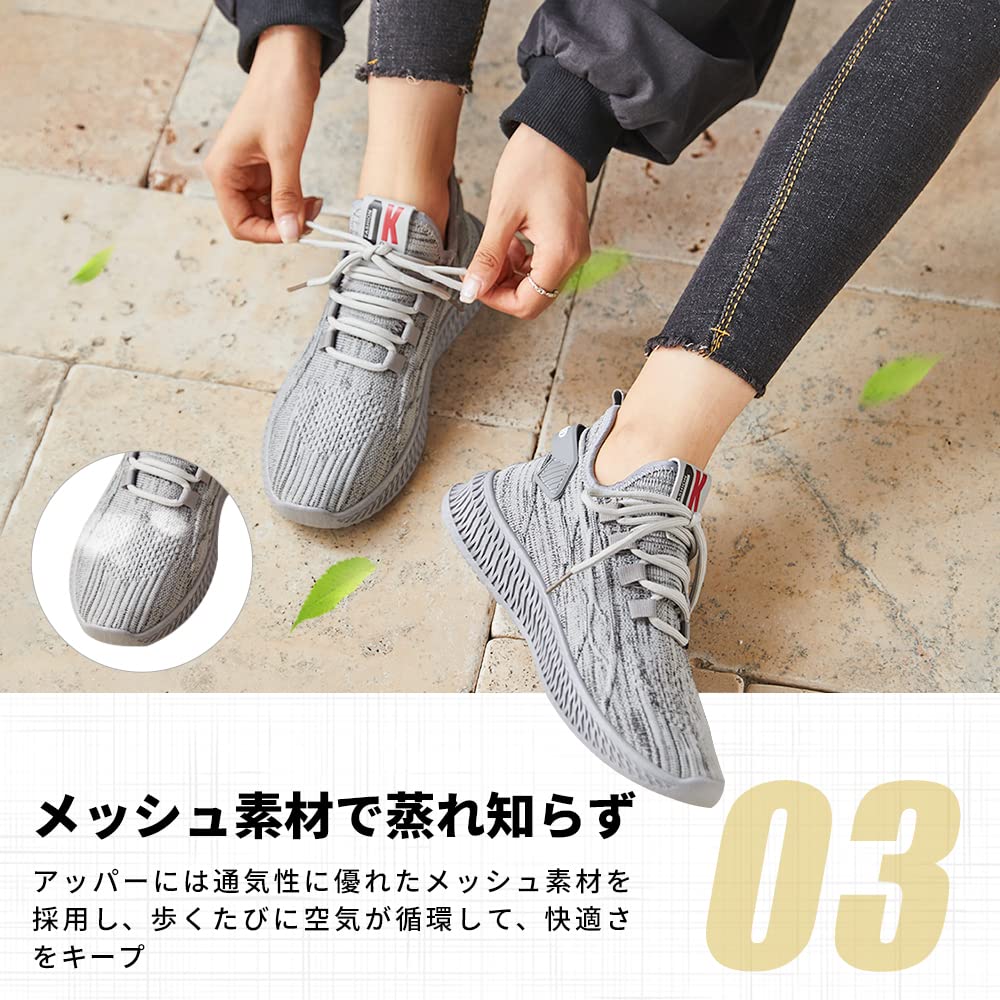 Running Indoor Athletic Gym Walking Fitness Ventilation [PAFHL] Women's Shoes, Sneakers, Shoes, Shoes, Lightweight, Shoes, Shoes, (6621 Black, 24.0cm)